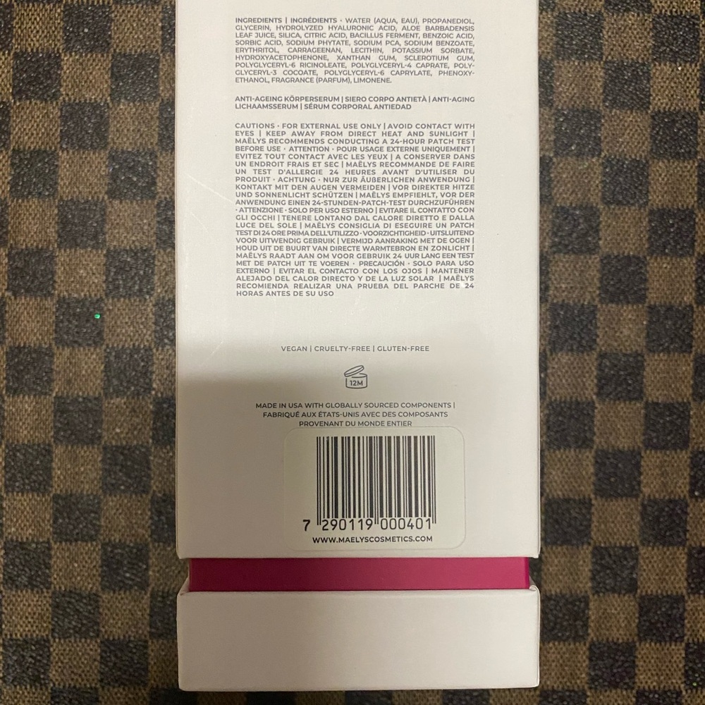 MAËLYS Cosmetics
RE-SOLVE Age-Defying
Body Serum, New - Picture 12 of 13